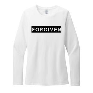 Forgiven Christian Inspirational Design For Women Womens CVC Long Sleeve Shirt