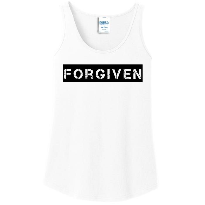 Forgiven Christian Inspirational Design For Women Ladies Essential Tank