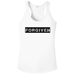 Forgiven Christian Inspirational Design For Women Ladies PosiCharge Competitor Racerback Tank