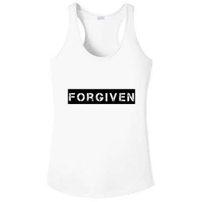 Forgiven Christian Inspirational Design For Women Ladies PosiCharge Competitor Racerback Tank