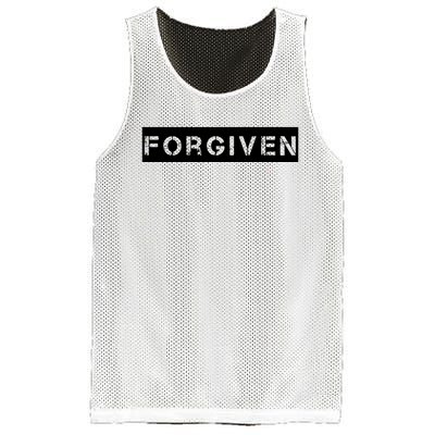 Forgiven Christian Inspirational Design For Women Mesh Reversible Basketball Jersey Tank