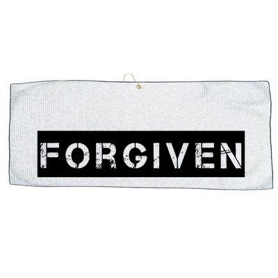Forgiven Christian Inspirational Design For Women Large Microfiber Waffle Golf Towel