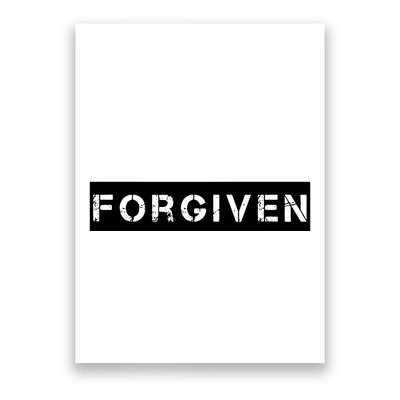 Forgiven Christian Inspirational Design For Women Poster