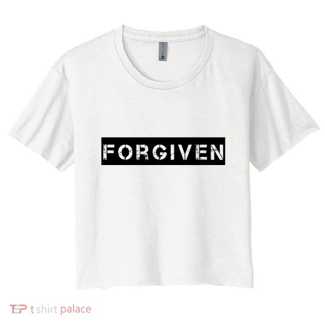 Forgiven Christian Inspirational Design For Women Crop Top