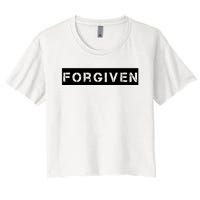 Forgiven Christian Inspirational Design For Women Women's Crop Top Tee