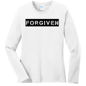 Forgiven Christian Inspirational Design For Women Ladies Long Sleeve Shirt