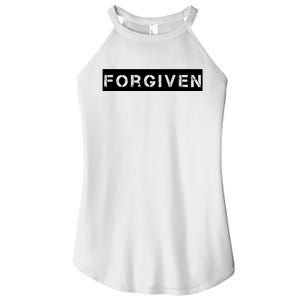 Forgiven Christian Inspirational Design For Women Women's Perfect Tri Rocker Tank