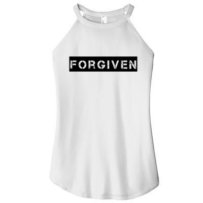 Forgiven Christian Inspirational Design For Women Women's Perfect Tri Rocker Tank