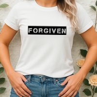 Forgiven Christian Inspirational Design For Women Womens T-Shirt