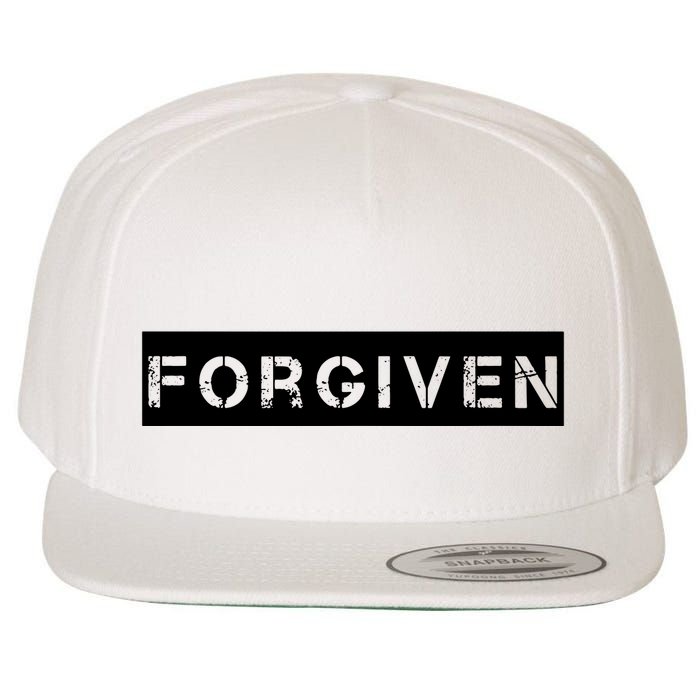 Forgiven Christian Inspirational Design For Women Wool Snapback Cap