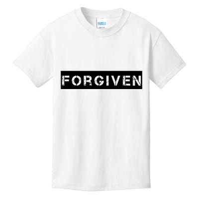 Forgiven Christian Inspirational Design For Women Kids T-Shirt