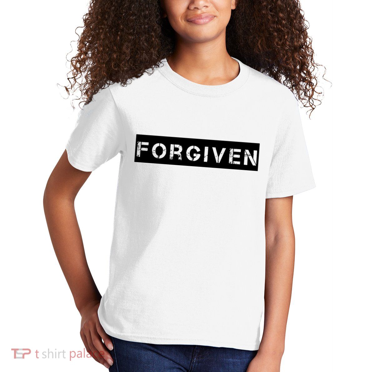 Forgiven Christian Inspirational Design For Women Kids T-Shirt