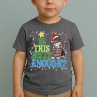 Funny Christmas Is This Jolly Enough Tangled Lights Cat Toddler T-Shirt