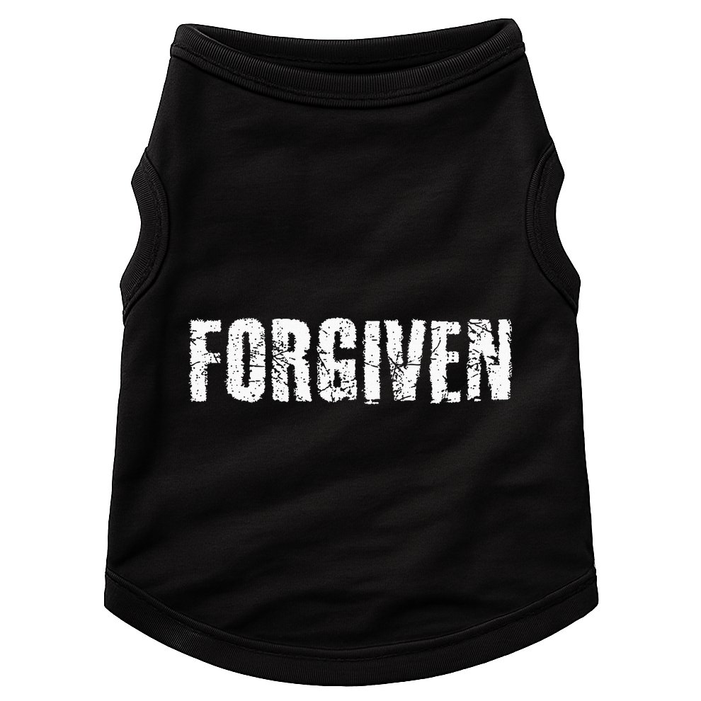 Forgiven Christian Inspirational Design Doggie Tank