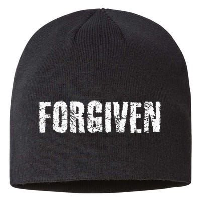 Forgiven Christian Inspirational Design Sustainable Beanie