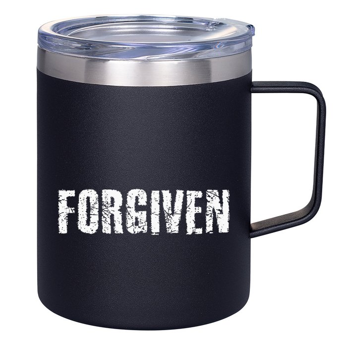 Forgiven Christian Inspirational Design 12oz Stainless Steel Coffee Mug