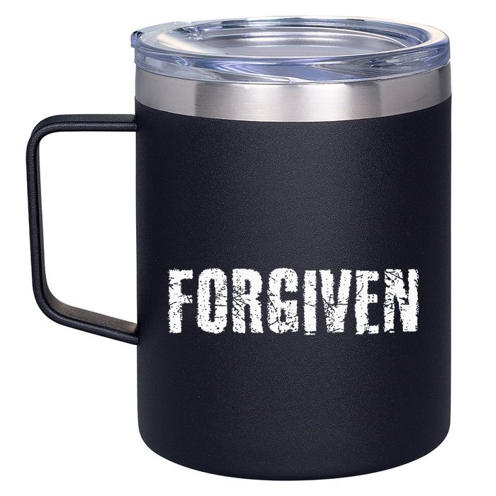 Forgiven Christian Inspirational Design 12oz Stainless Steel Coffee Mug