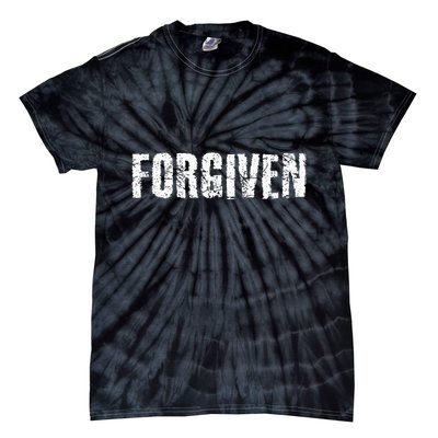 Forgiven Christian Inspirational Design Tie-Dye T-Shirt