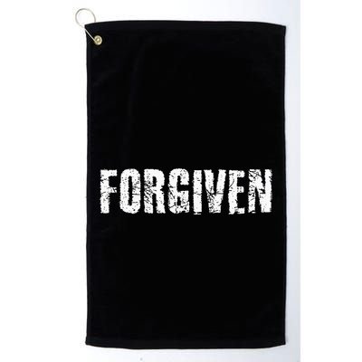 Forgiven Christian Inspirational Design Golf Towel