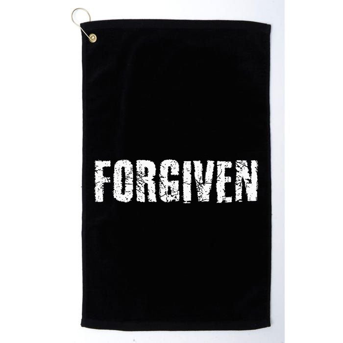 Forgiven Christian Inspirational Design Golf Towel