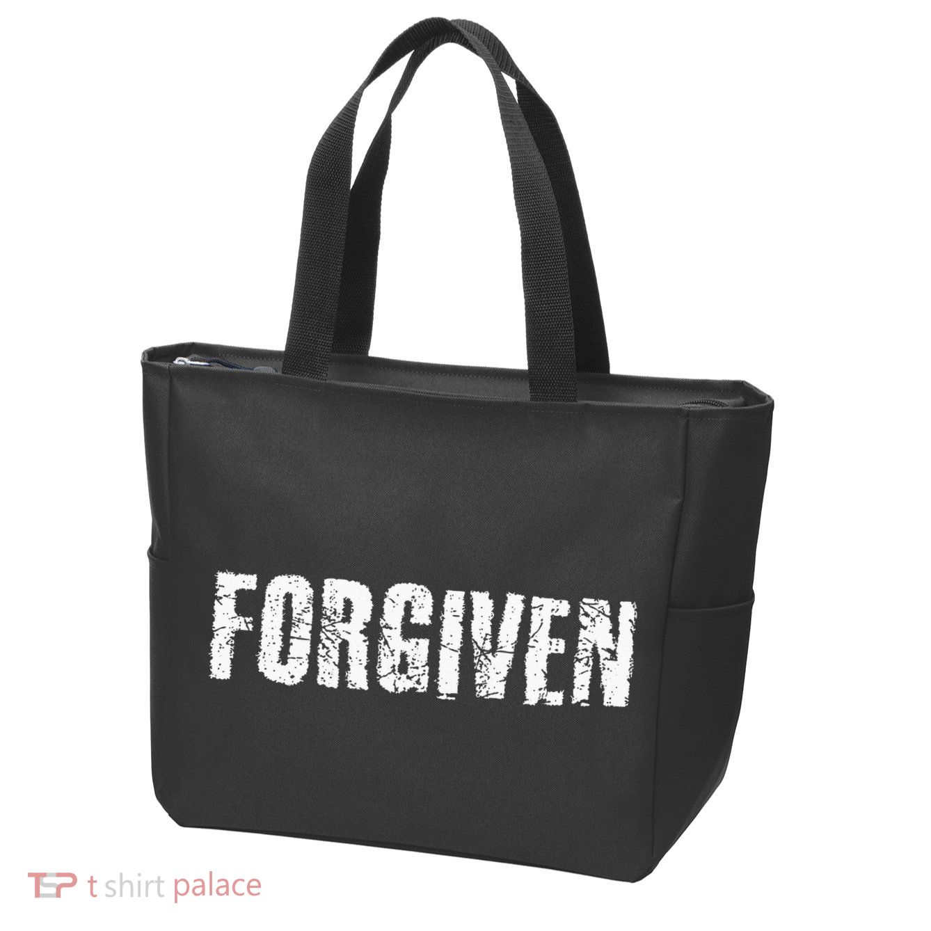 Forgiven Christian Inspirational Design Zip Tote Bag
