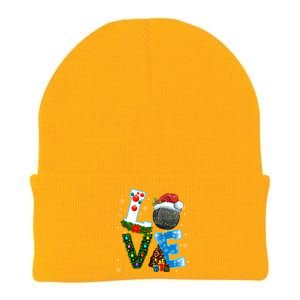 Funny Christmas Ice Hockey Players Lovers Xmas Gift Knit Cap Winter Beanie