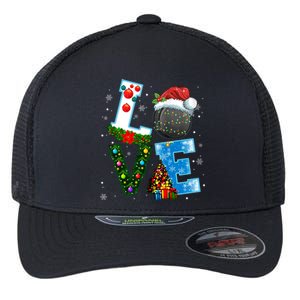 Funny Christmas Ice Hockey Players Lovers Xmas Gift Flexfit Unipanel Trucker Cap