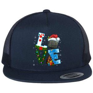 Funny Christmas Ice Hockey Players Lovers Xmas Gift Flat Bill Trucker Hat