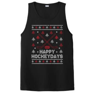 Funny Christmas Ice Hockey Player Fan Xmas Happy Hockeydays Gift PosiCharge Competitor Tank