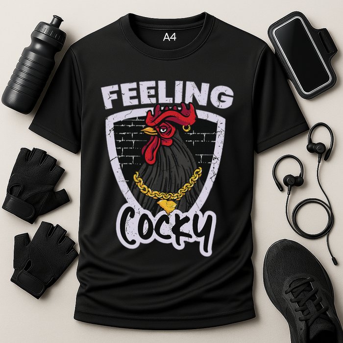 Feeling Cocky In South Carolina Cooling Performance Crew T-Shirt