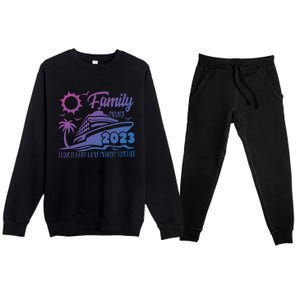 Family Cruise I Love It When Were Cruisin Together Summer Gift Premium Crewneck Sweatsuit Set