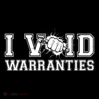 Funny Cool I Void Warranties Stripe Pom Pom Beanie