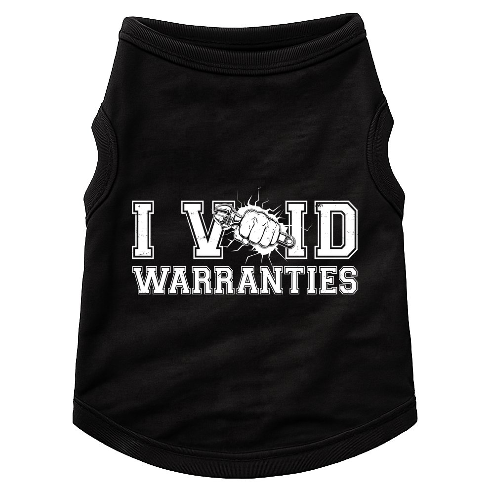 Funny Cool I Void Warranties Doggie Tank