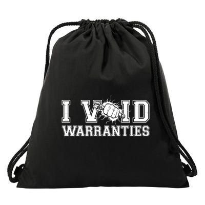 Funny Cool I Void Warranties Drawstring Bag