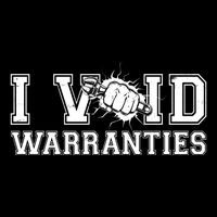 Funny Cool I Void Warranties Crop Top