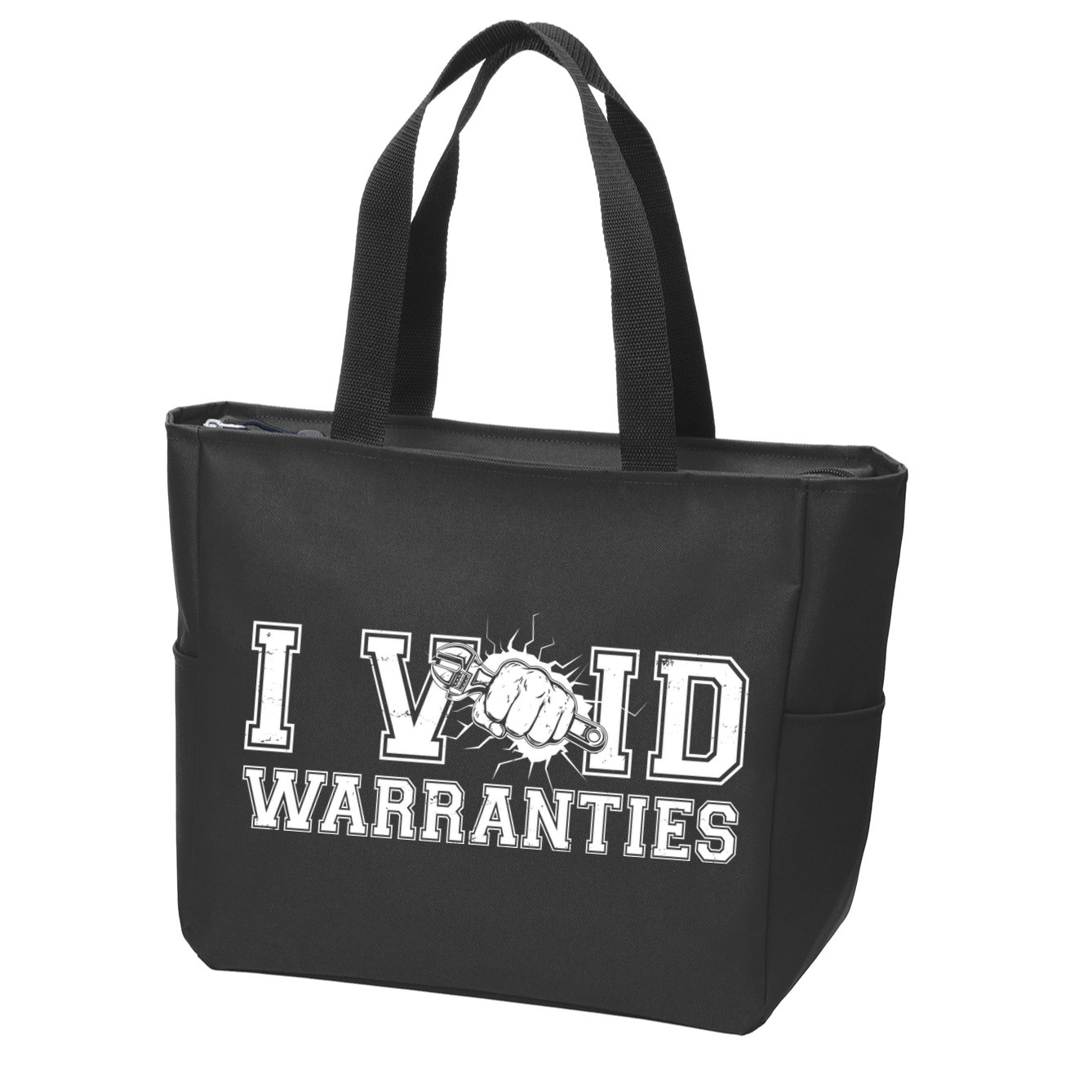 Funny Cool I Void Warranties Zip Tote Bag