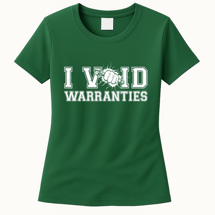 Funny Cool I Void Warranties Womens T-Shirt