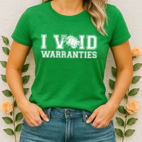 Funny Cool I Void Warranties Womens T-Shirt