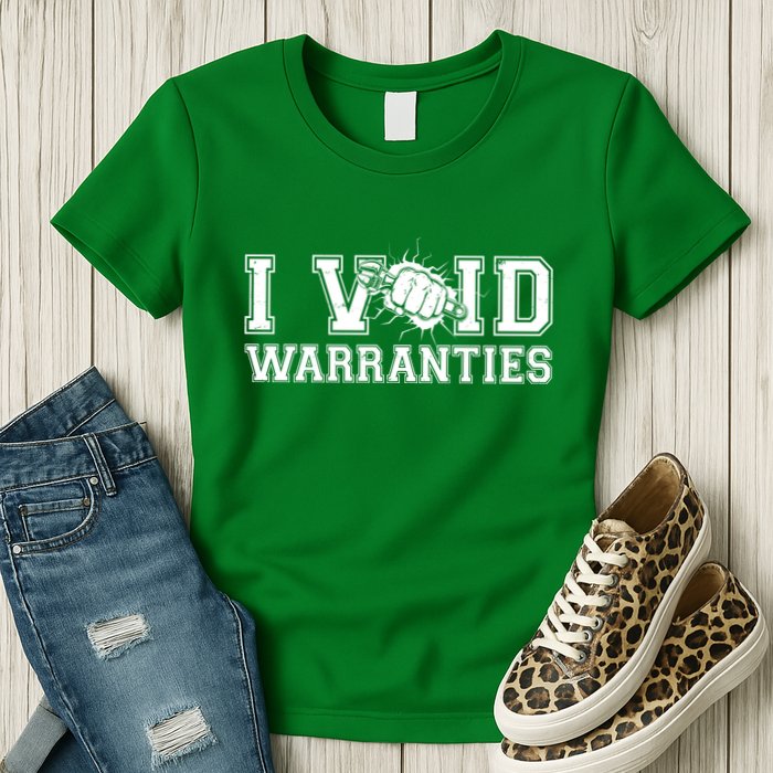 Funny Cool I Void Warranties Womens T-Shirt