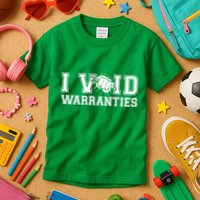 Funny Cool I Void Warranties Kids T-Shirt