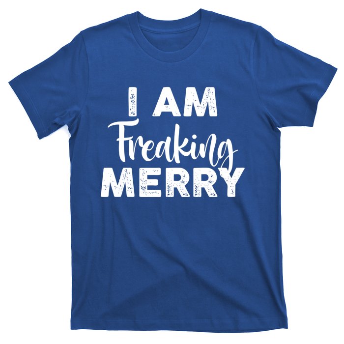 Funny Christmas I Am Freaking Merry Gift T-Shirt