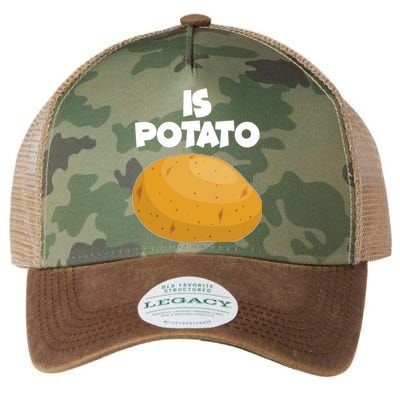 Funny Cute Is Potato Legacy Tie Dye Trucker Hat