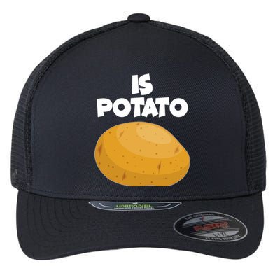 Funny Cute Is Potato Flexfit Unipanel Trucker Cap