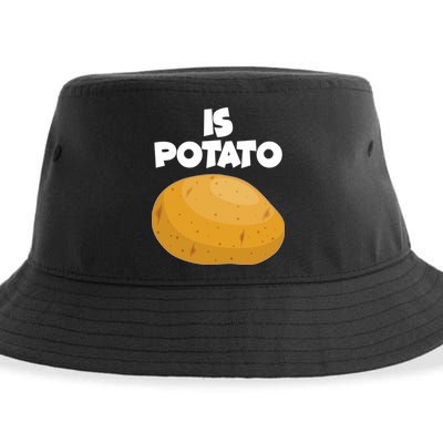 Funny Cute Is Potato Sustainable Bucket Hat