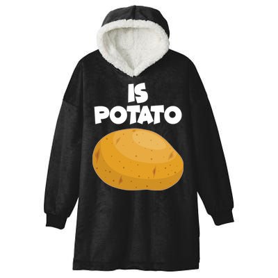 Funny Cute Is Potato Hooded Wearable Blanket