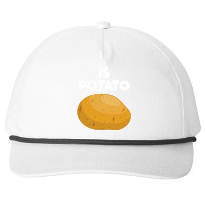 Funny Cute Is Potato Snapback Five-Panel Rope Hat