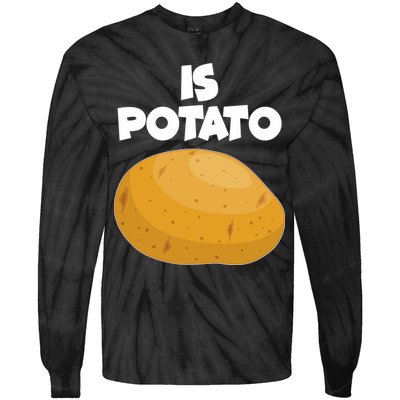 Funny Cute Is Potato Tie-Dye Long Sleeve Shirt