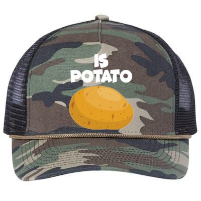 Funny Cute Is Potato Retro Rope Trucker Hat Cap