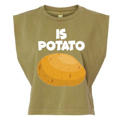 Funny Cute Is Potato Garment-Dyed Women's Muscle Tee