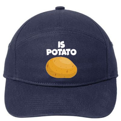 Funny Cute Is Potato 7-Panel Snapback Hat